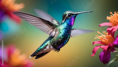 hummingbird on a flower