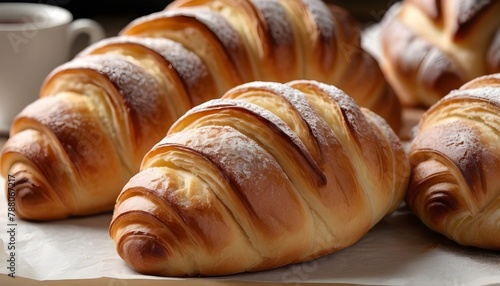 croissant on a plate