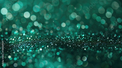 Emerald green glitter background with lush sparkles and a touch of luxury, ideal for holiday season gift wrap