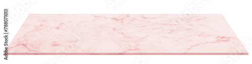 Pink Marble texture floor,3D Perspective natural Beige Limestone granite Podium Shelf Surface,Top Table Isolated, Mock up Element for Studio Background,Interior Display for Product Present.. © Anchalee
