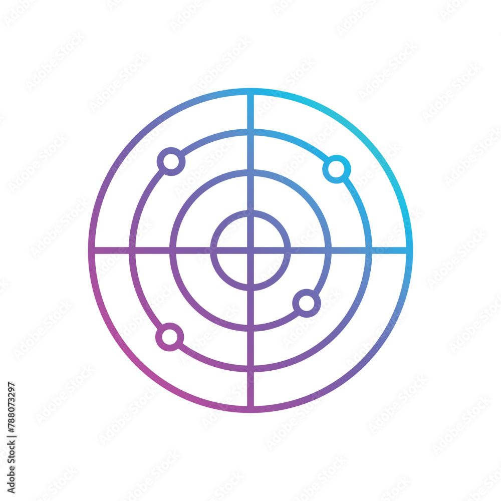 Radar vector icon