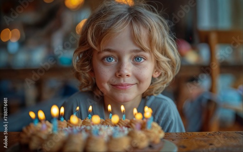 child with cake