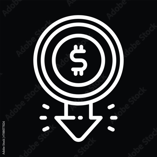 payment dollar icon outline design
