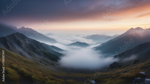 Misty Dawn Peaks