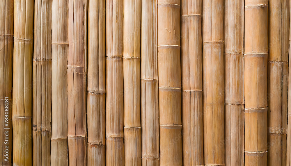 Fototapeta premium bamboo texture background. Generative AI.