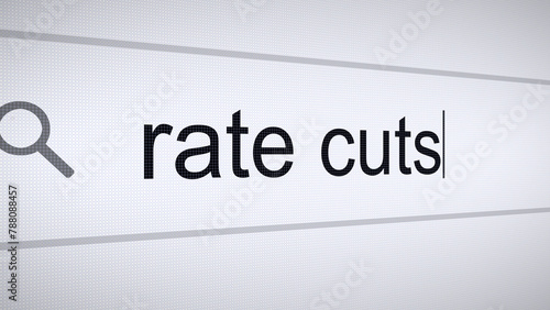 Searching Rate Cuts on the Internet, Computer Screen Macro