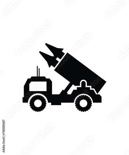 missile launcher icon, vector best flat icon.