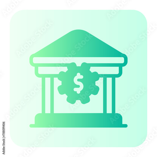 monetary policy gradient icon