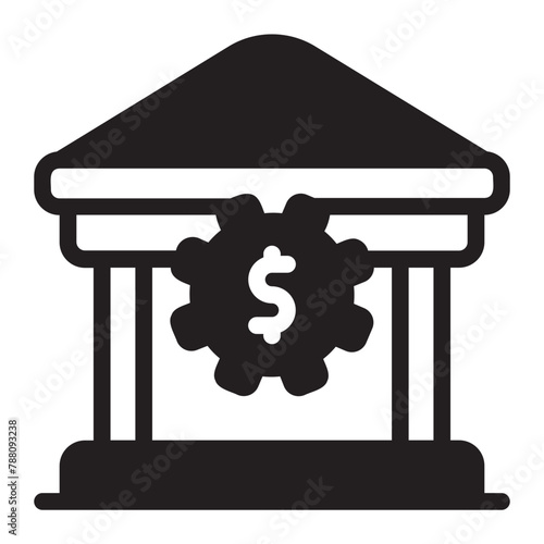 monetary policy glyph icon