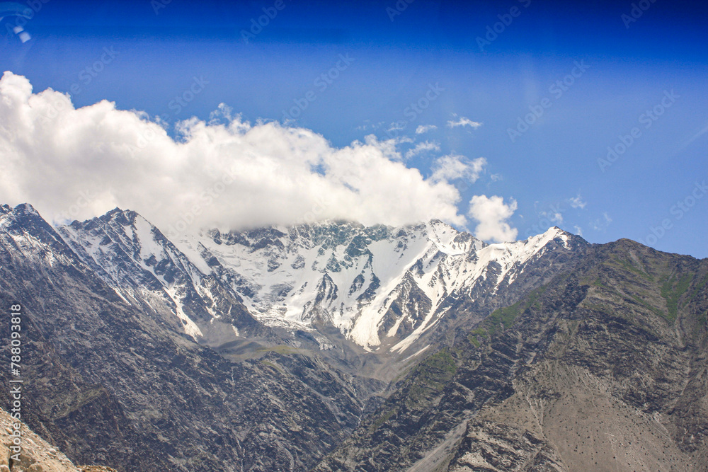 A view of a Snow Peak, Hunza Valley