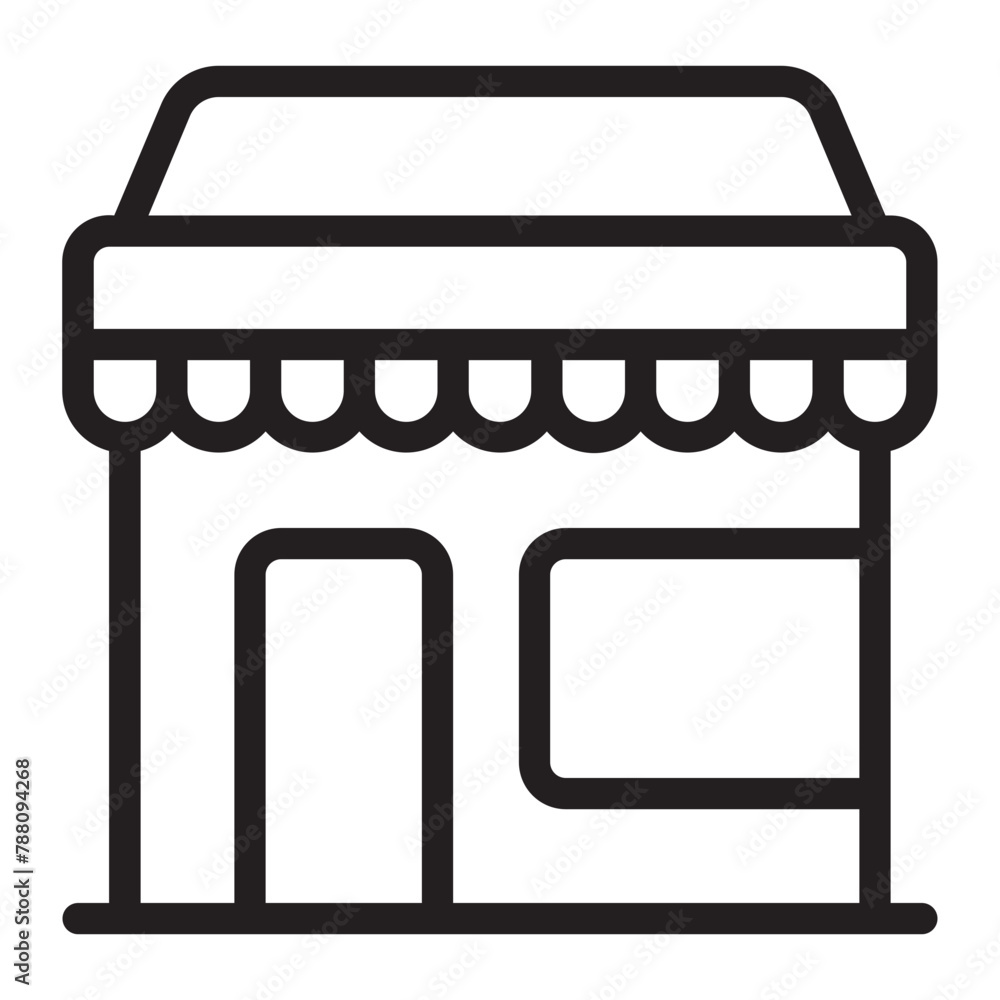 supermarket line icon supermarket line icon