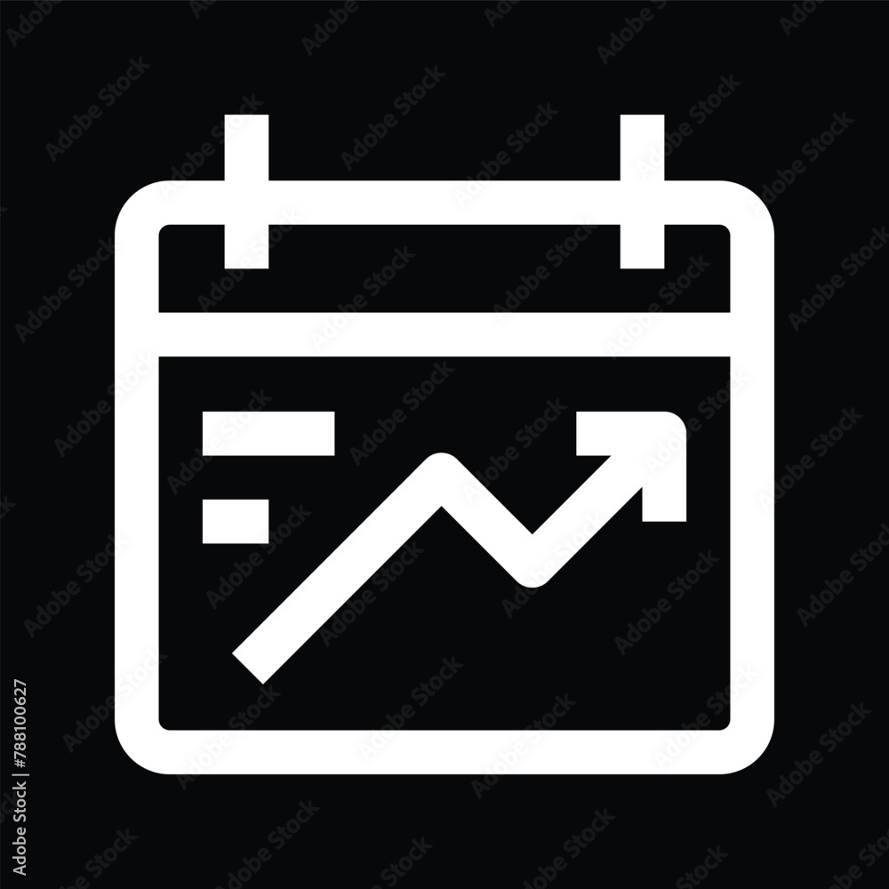 growing graph board icon design growing graph board icon design