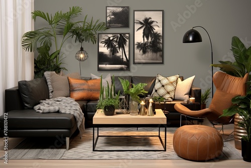 Plants Galore: Contemporary Cozy Urban Jungle Living Room © Michael