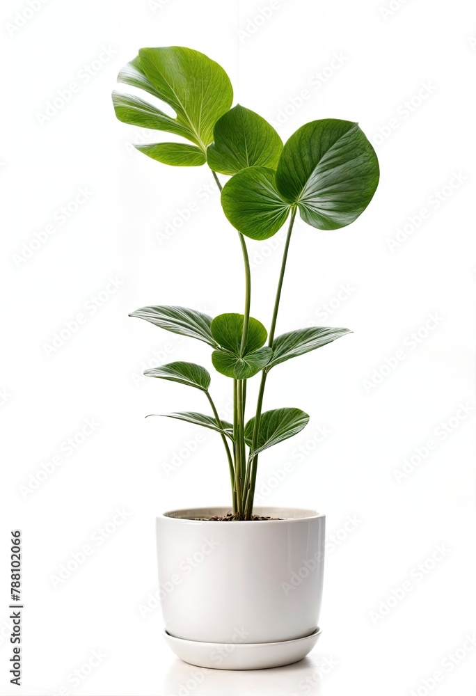 Potted plant on white background Potted plant on white background