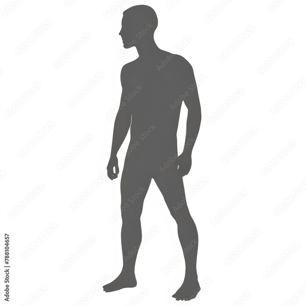 Obraz premium Man silhouette.