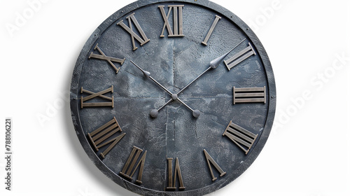 Wallpaper Mural Gray modern wall clock cut out Torontodigital.ca