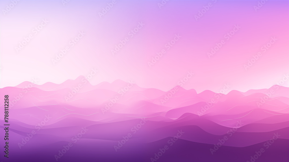 Abstract Pink Gradient Hills with Wavy Design