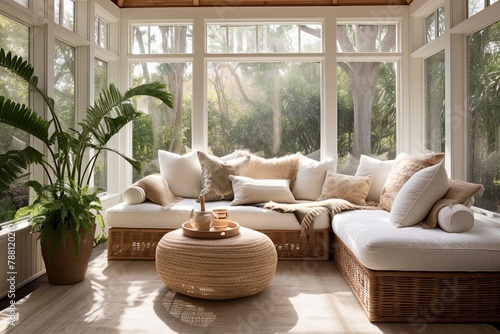 Relaxation Zone Bliss  Comfy Seating And Light Decor Ideas For A Cozy Sunroom