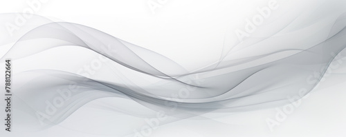 Soft waving smoke lined abstract background in white and grey colors