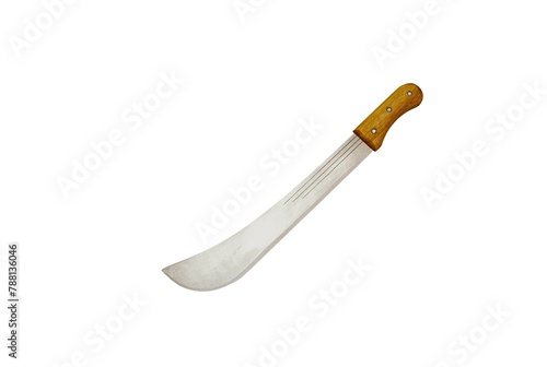 Bush knife on white background