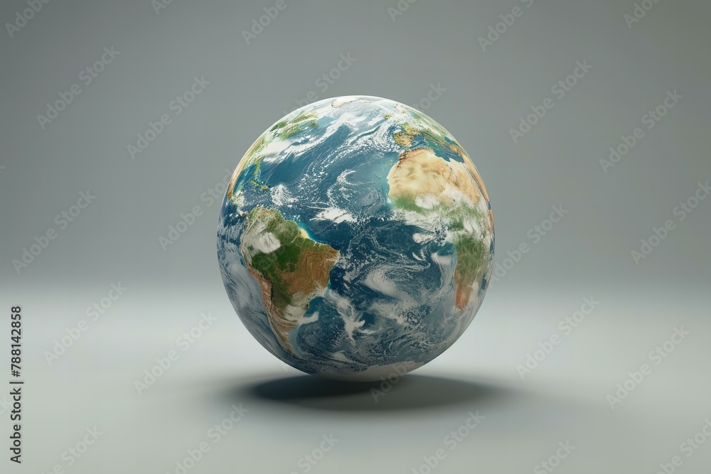 Earth day globe on neutral background Earth day globe on neutral background