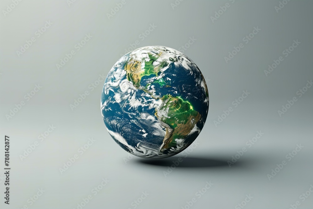 Earth day globe on neutral background Earth day globe on neutral background
