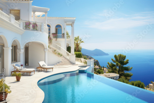 Luxurious Seaside Villa with Infinity Pool Overlooking the Ocean