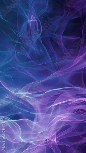Whirling trails of violet and blue smoke create an abstract and dreamlike visual. Perfect for backgrounds