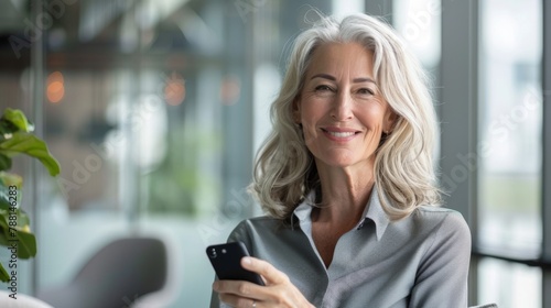 Smiling Professional Woman with Smartphone Free Download Smiling Professional Woman with Smartphone - GFXLoad