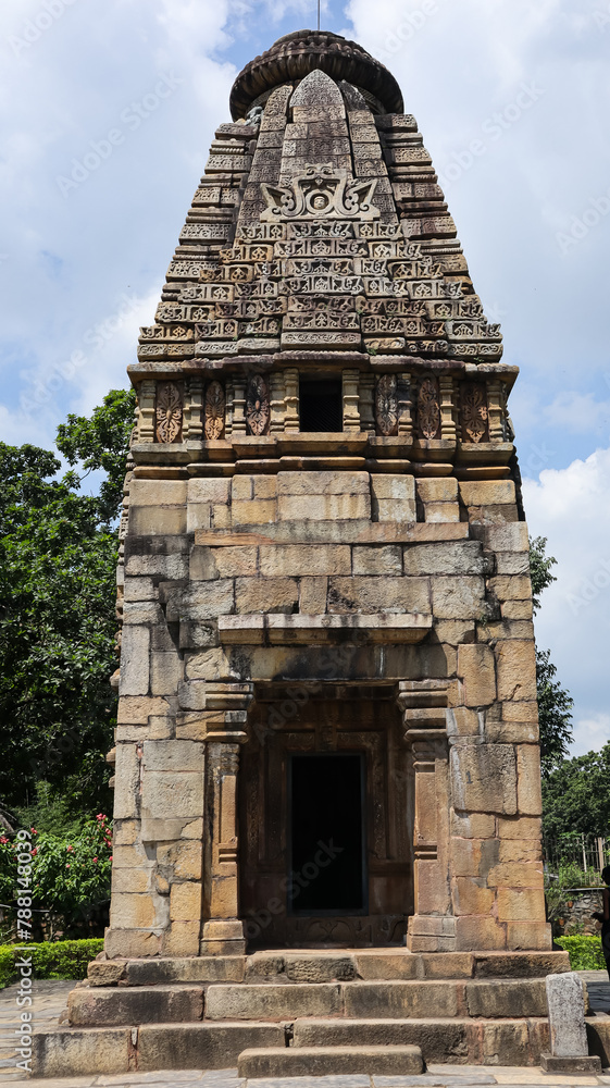 Beautiful View of Mama Bhanja Temple, 13th Century Ancient Temple, Barsur, Chhattisgarh, India.