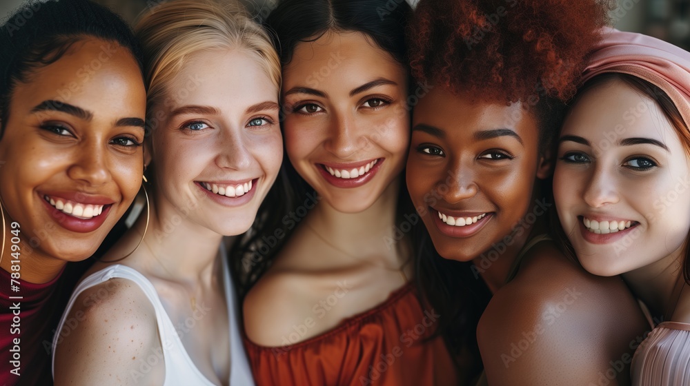 Diverse Group of Women Standing Together Diverse Group of Women Standing Together