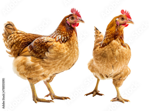 chicken isolated on a transparent background. PNG
