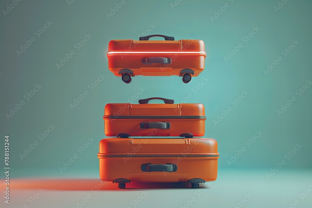 Suitcase on colorful background Suitcase on colorful background