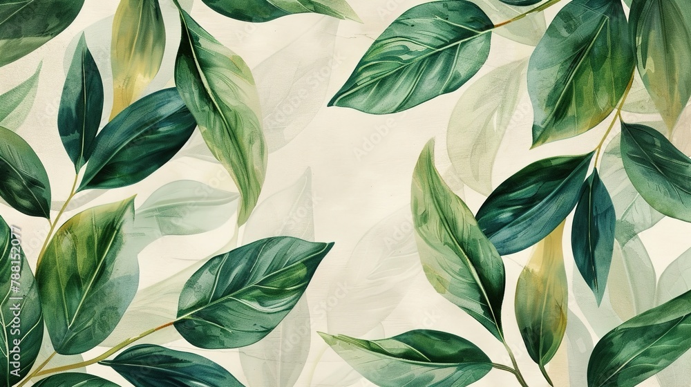 Asthetic Leaf Background