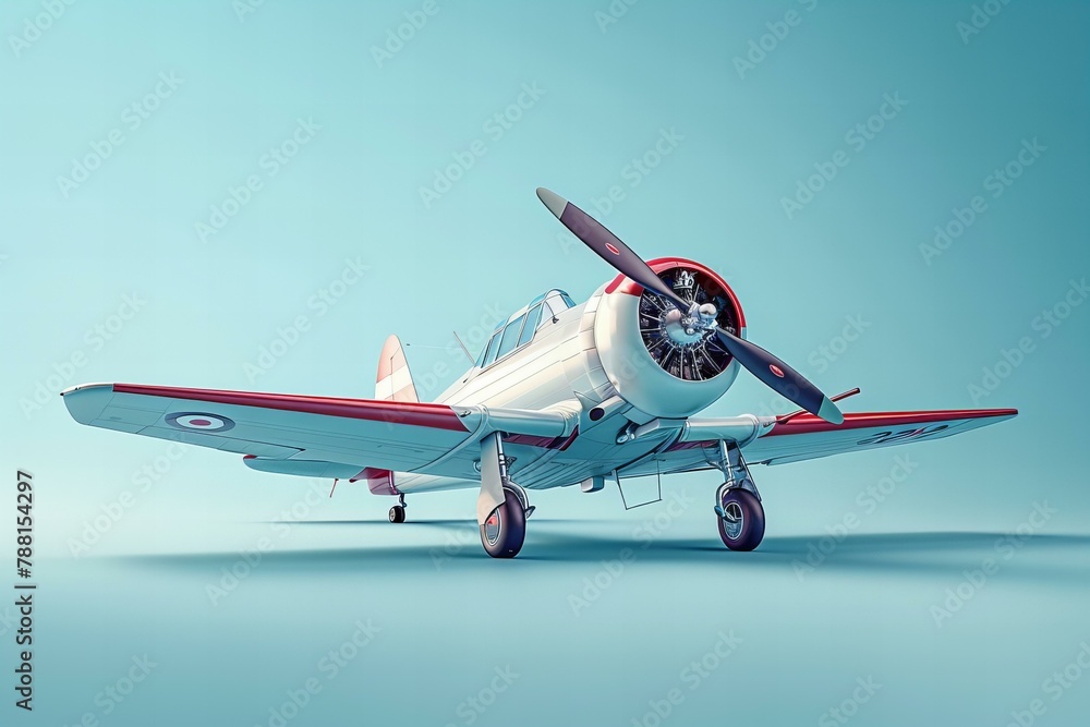 3D model of a plane, travel concept 3D model of a plane, travel concept