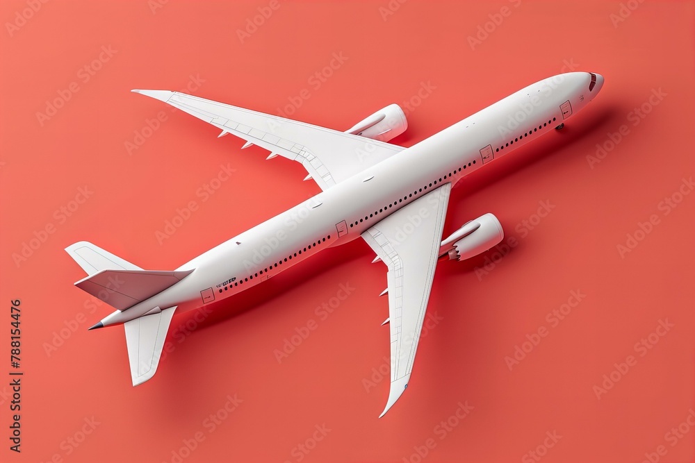 3D model of a plane, travel concept 3D model of a plane, travel concept