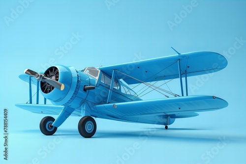 3D model of a plane, travel concept