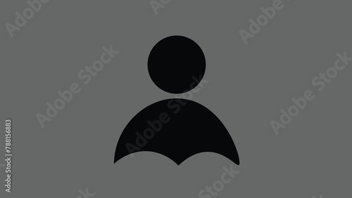 Abstract user Icon. Vector people icon. Profile vector icon simple.