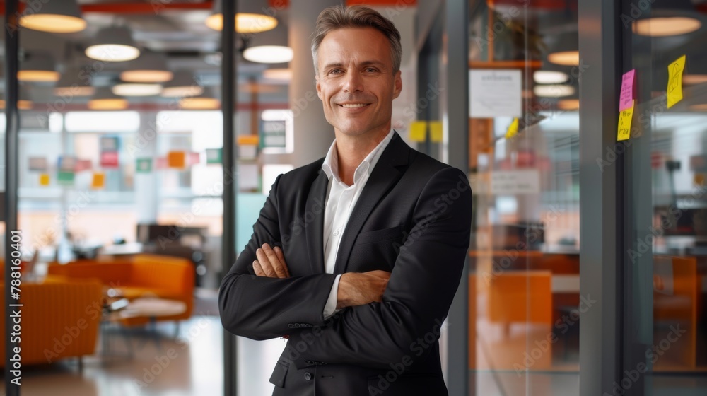 Confident Professional in Modern Office Confident Professional in Modern Office