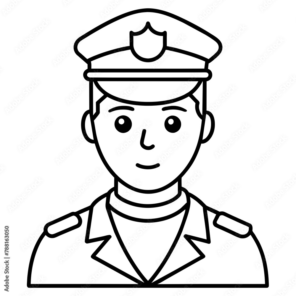 officer vector illustration