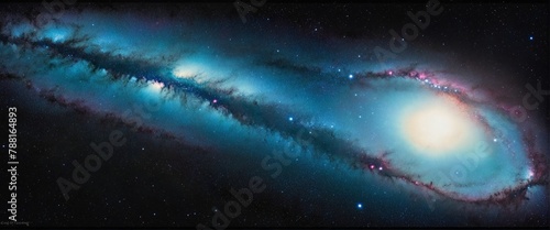 Nebula Nightscapes: A Celestial Journey, beautiful dreamy watercolor wall paper photo