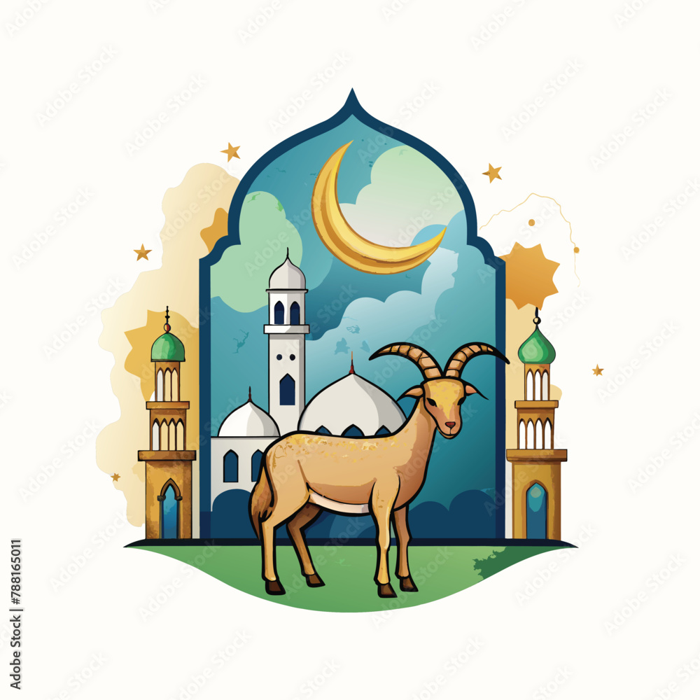 Elegant Eid Al-Adha festival design