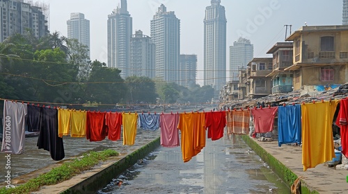 Dhobi Ghat, laundry, Mumbai, India photo