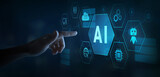 AI technology, Artificial Intelligence concept for business
