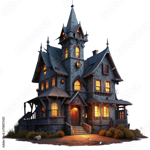 Halloween haunted house dangerous and horror type © MRSCreative