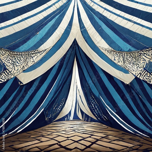 Osmanische Kultur Malerei eines Zeltes