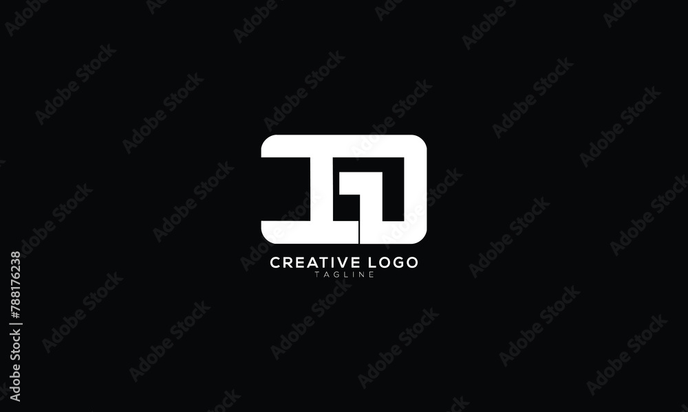 Fototapeta premium ID DI Abstract initial monogram letter alphabet logo design