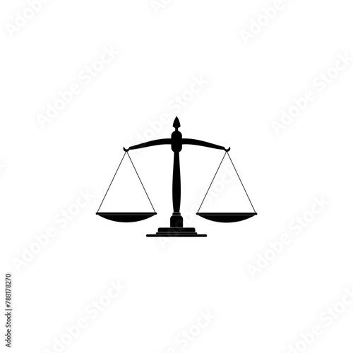Justice Scale icon isolated on transparent background © sljubisa
