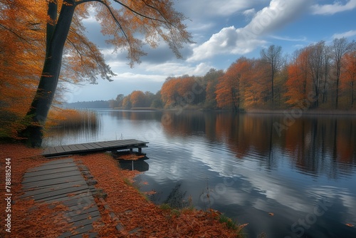 autumn nature forest water yellow lake landscape fall trees season park foliage green red orange sky leaves colorful river outdoors pond