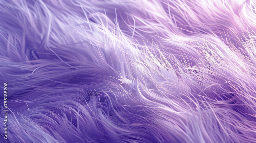 Obraz premium abstract fur background, concept color of the year 2024 Lavender Whisper.